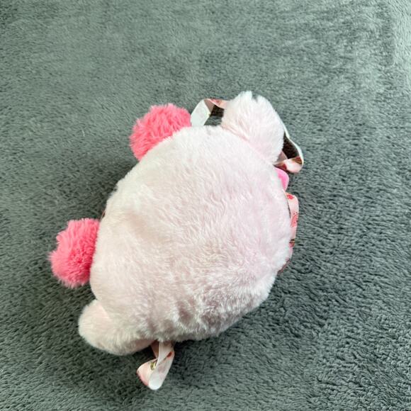 Kirby Valentine's Plush Crossbody Bag Zip Close Pink Fluffy Soft - Picture 5 of 7